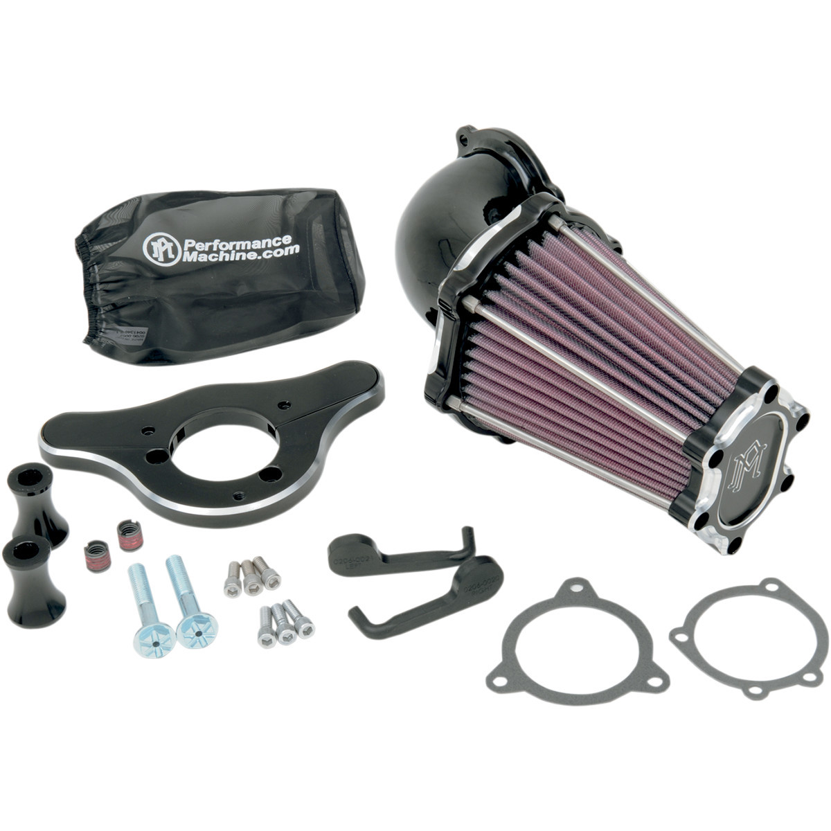 Performance Machine (PM) #0206-2049-BM - Fast Air Intake Cleaner - Contrast Cut