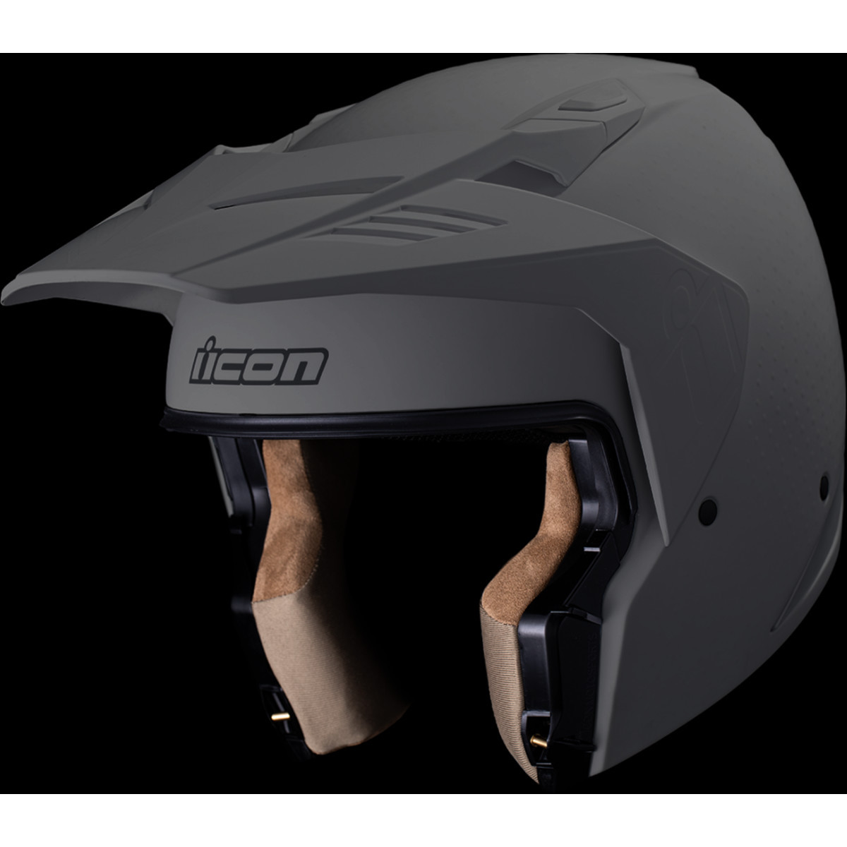 Icon - Elsinore™ Helmet - Monotype - Gray - XS