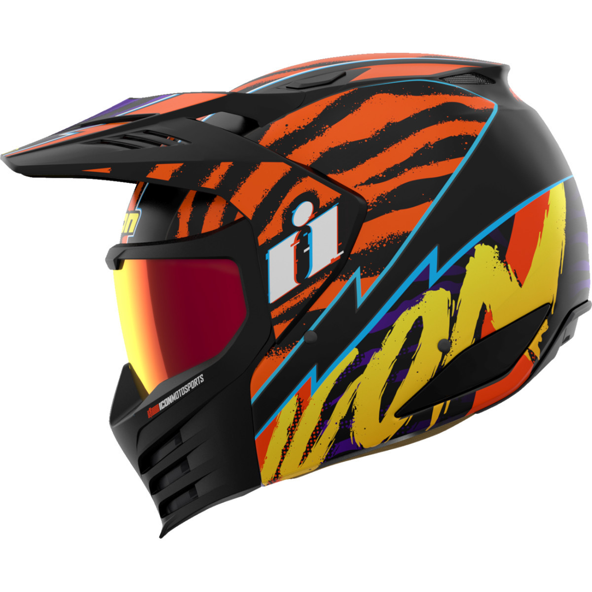 Icon - Elsinore™ Helmet - Rad Dawn - Orange - 3XL