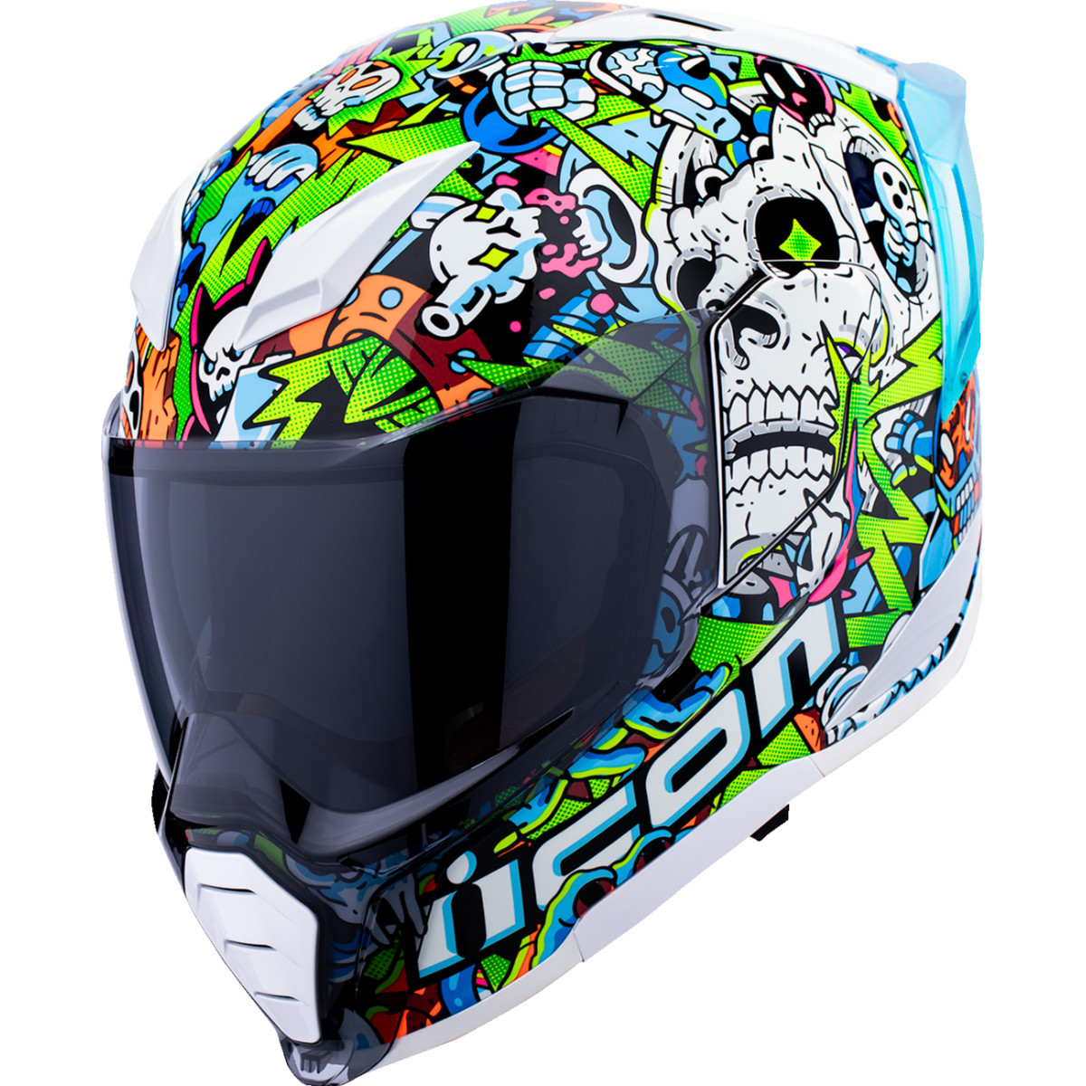 Icon - Ultraflite Helmet - Doodle 3 - MIPS® - Blue - XS