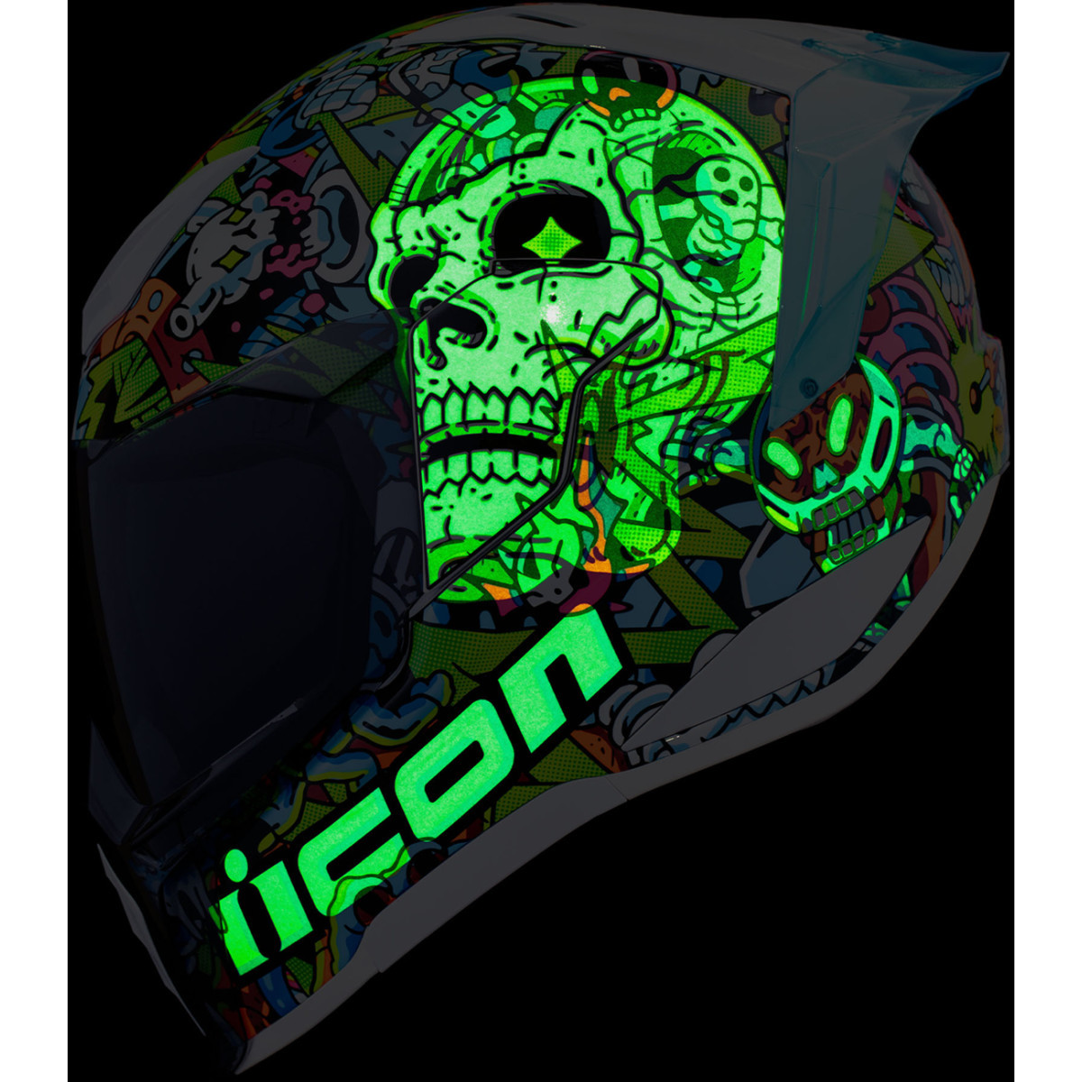 Icon - Ultraflite Helmet - Doodle 3 - MIPS® - Blue - Medium