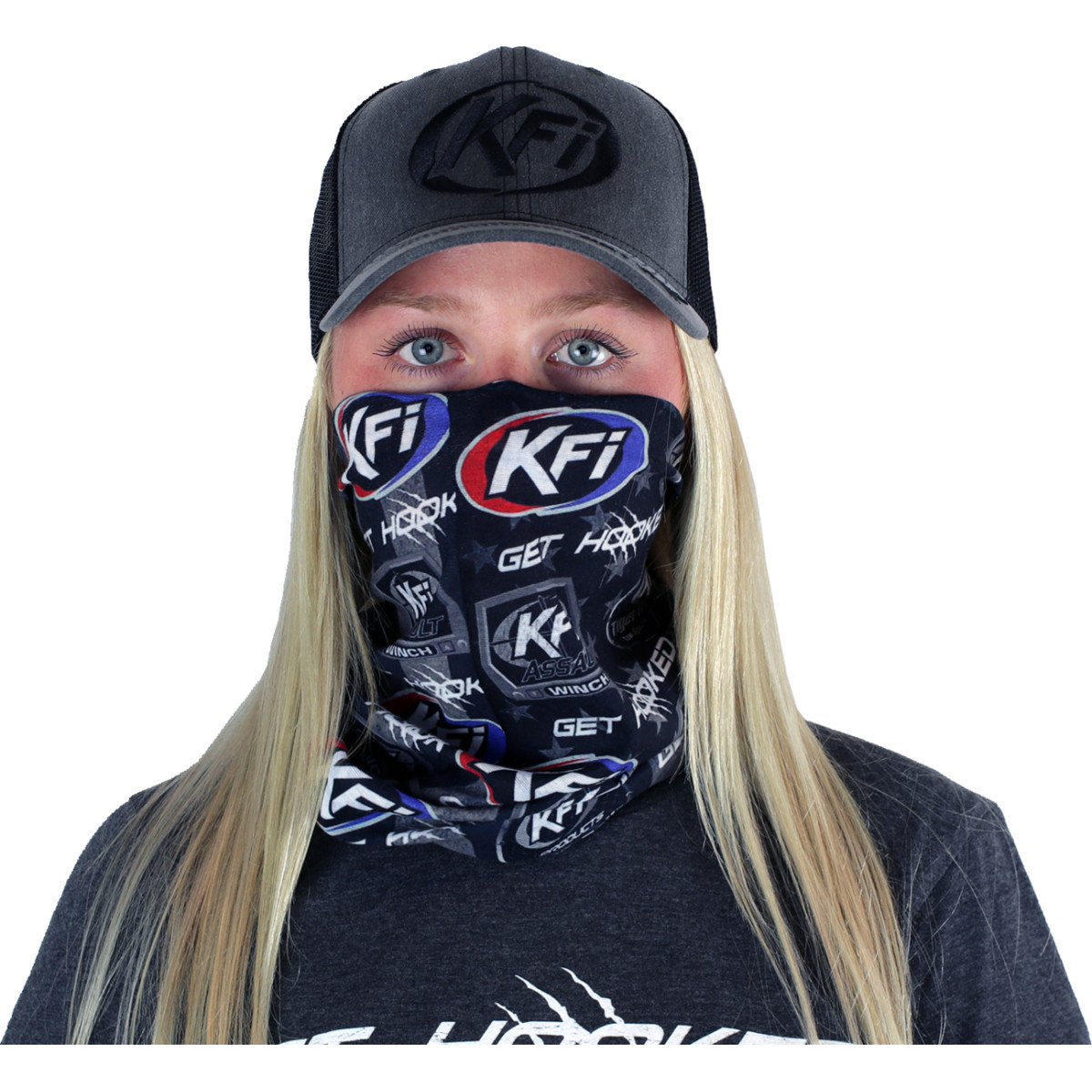 KFI Products #FM-BLK - Face Mask with KFI Logos - Black