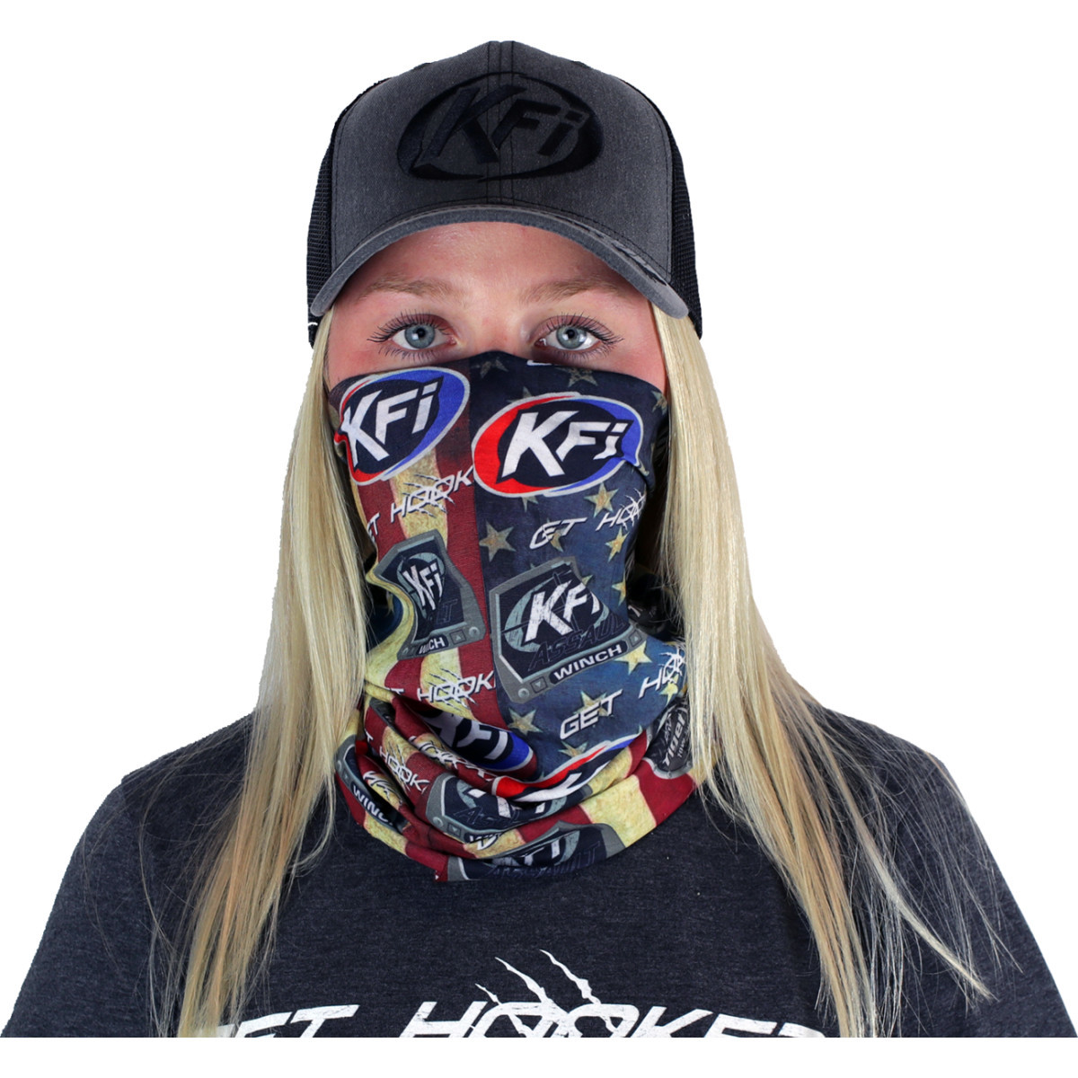 KFI Products #FM-CLR - Face Mask with KFI Logos - Color