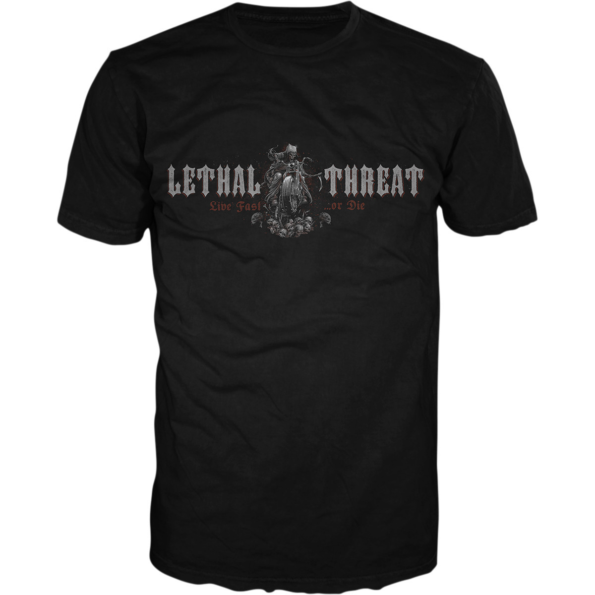 Lethal Threat #LT20855XXL - Live Fast Reaper T-Shirt - Black - 2XL