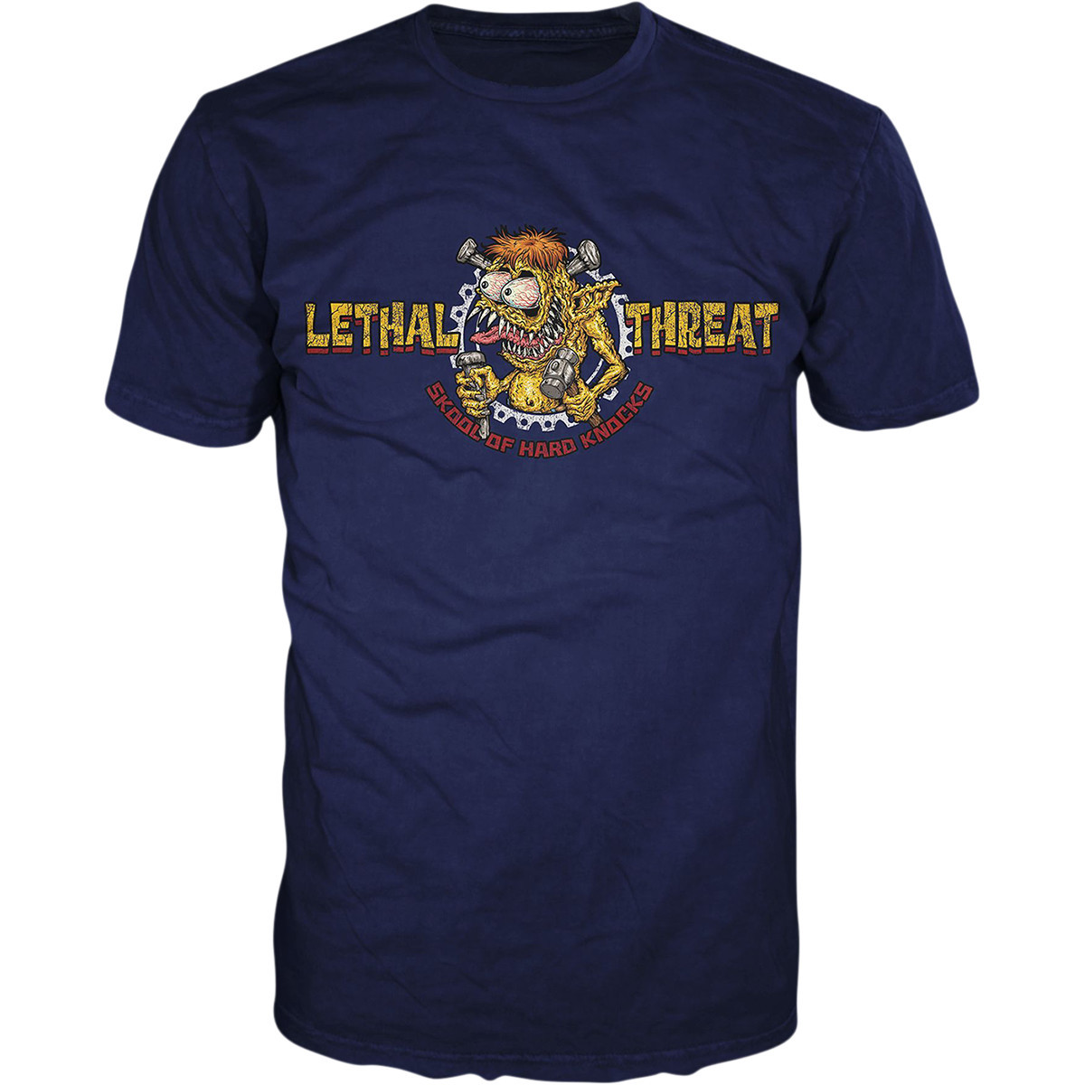 Lethal Threat #LT20896XXL - Skool of Hard Knocks T-Shirt - Blue - 2XL