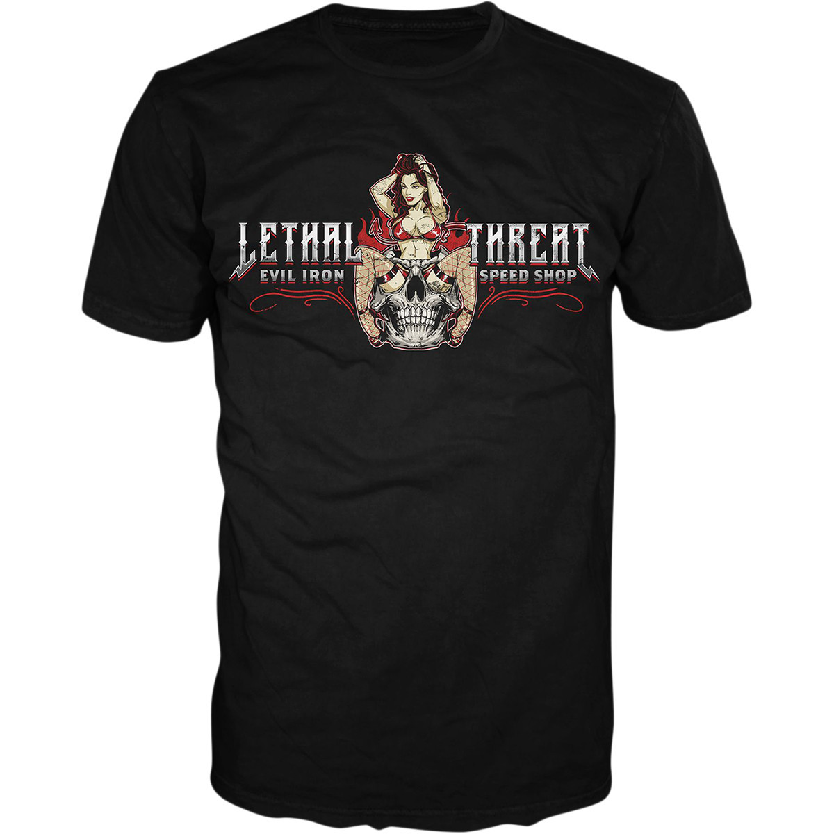 Lethal Threat #LT20893-4XL - Evil Iron T-Shirt - Black - 4XL