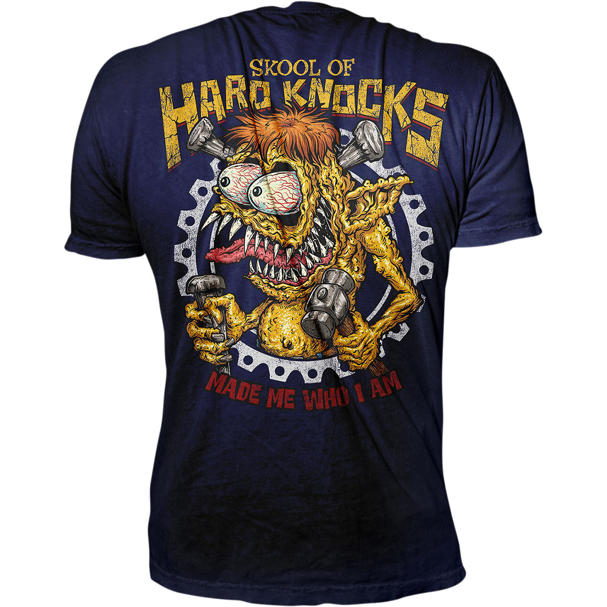Lethal Threat #LT20896XL - Skool of Hard Knocks T-Shirt - Blue - XL