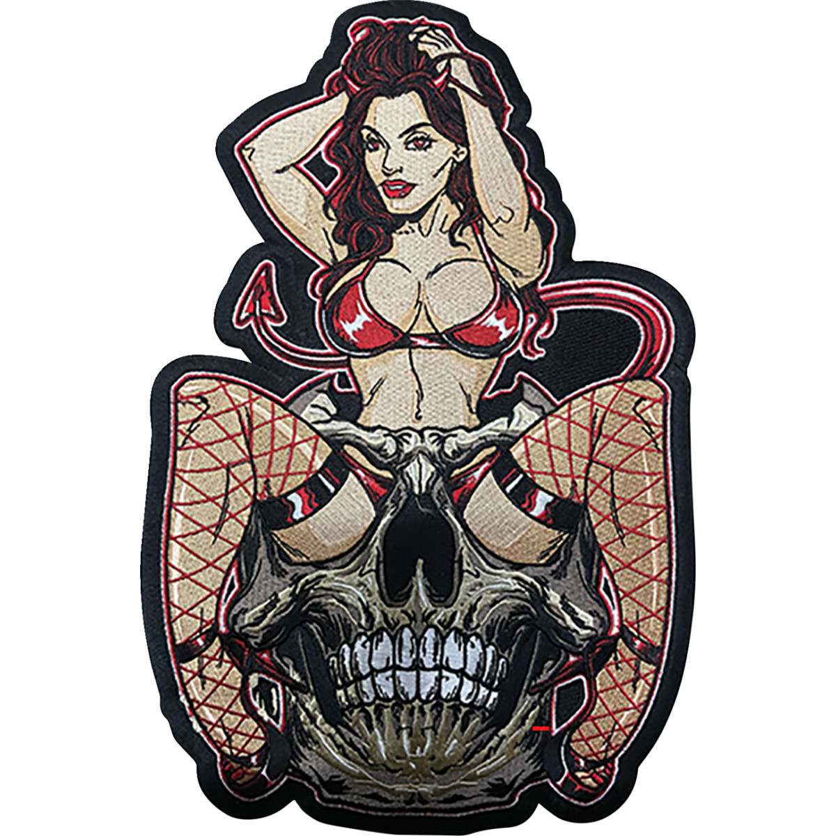 Lethal Threat #LT30251 - Devil Girl Embroidered Patch - Large