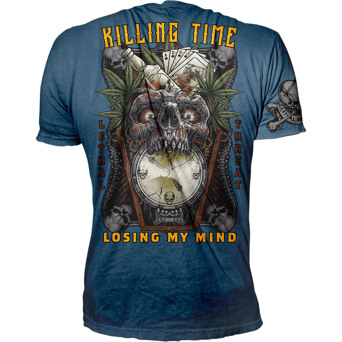 Lethal Threat #VV40175XXL - Killing Time T-Shirt - Blue - 2XL