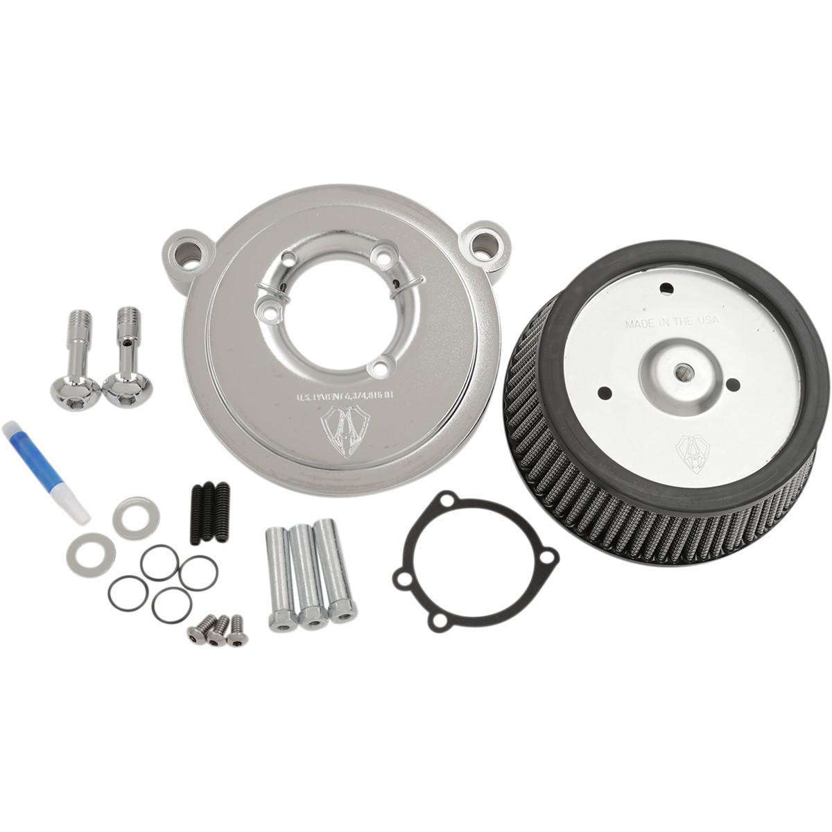 Arlen Ness #50-516 - Big Sucker™ Air Filter Kit - Chrome - Stage I
