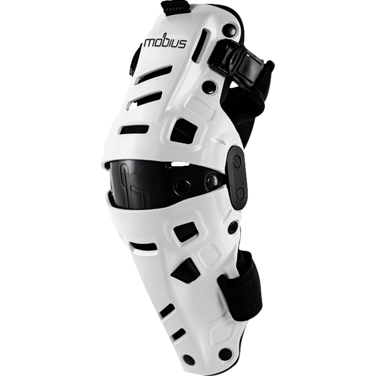 Mobius #1020109 - X8H Hybrid Knee Support - White/Black - 2XS/XS