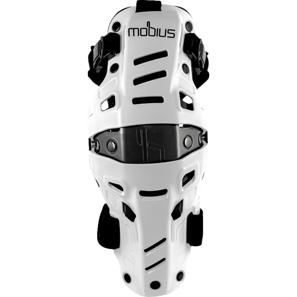 Mobius #1020112 - X8H Hybrid Knee Support - White/Black - L/XL
