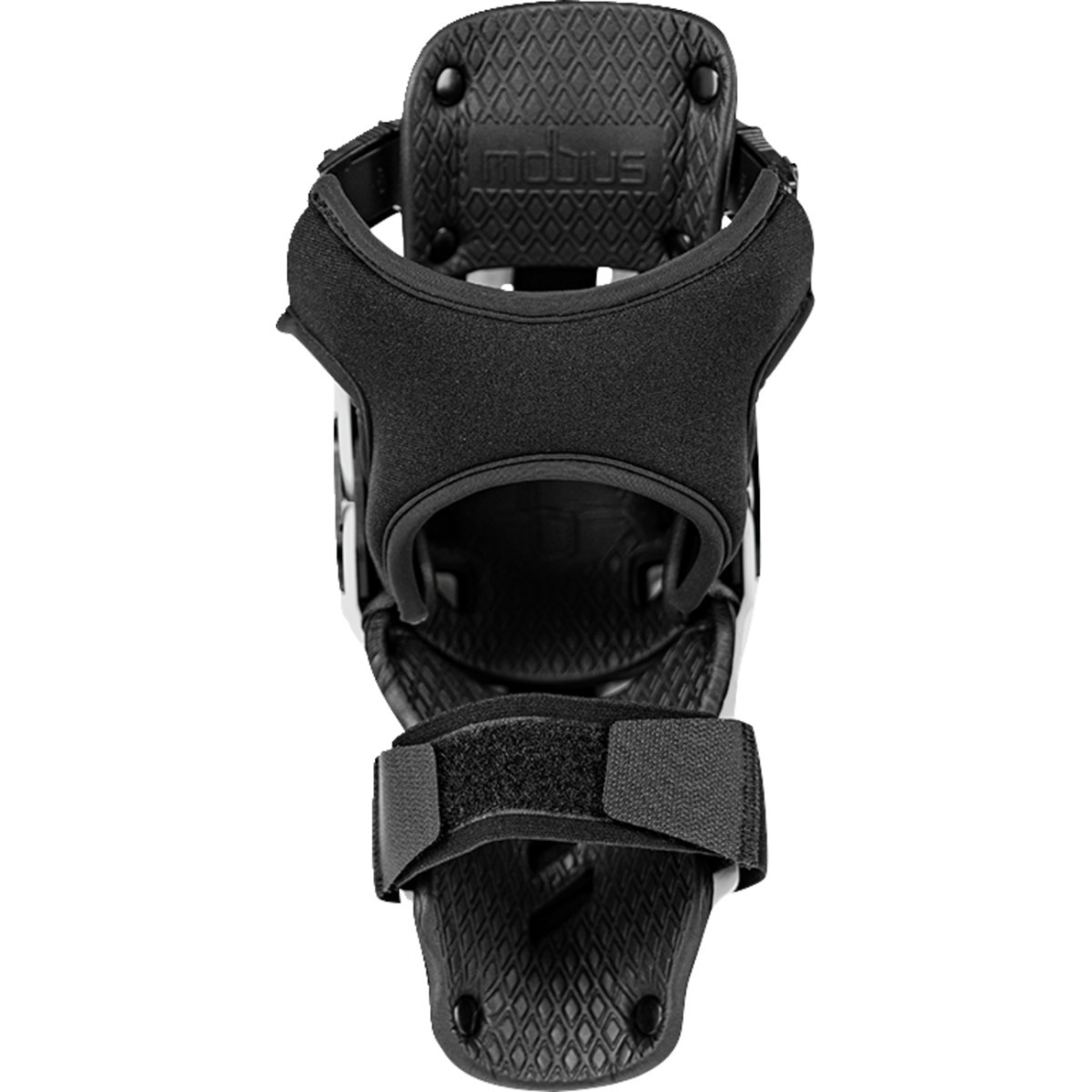 Mobius #1020112 - X8H Hybrid Knee Support - White/Black - L/XL