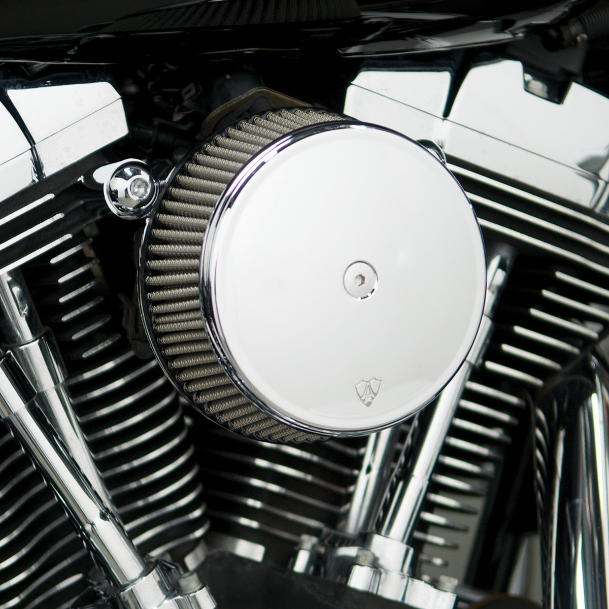 Arlen Ness #50-330 - Big Sucker™ Stage I Air Filter Kit - Chrome