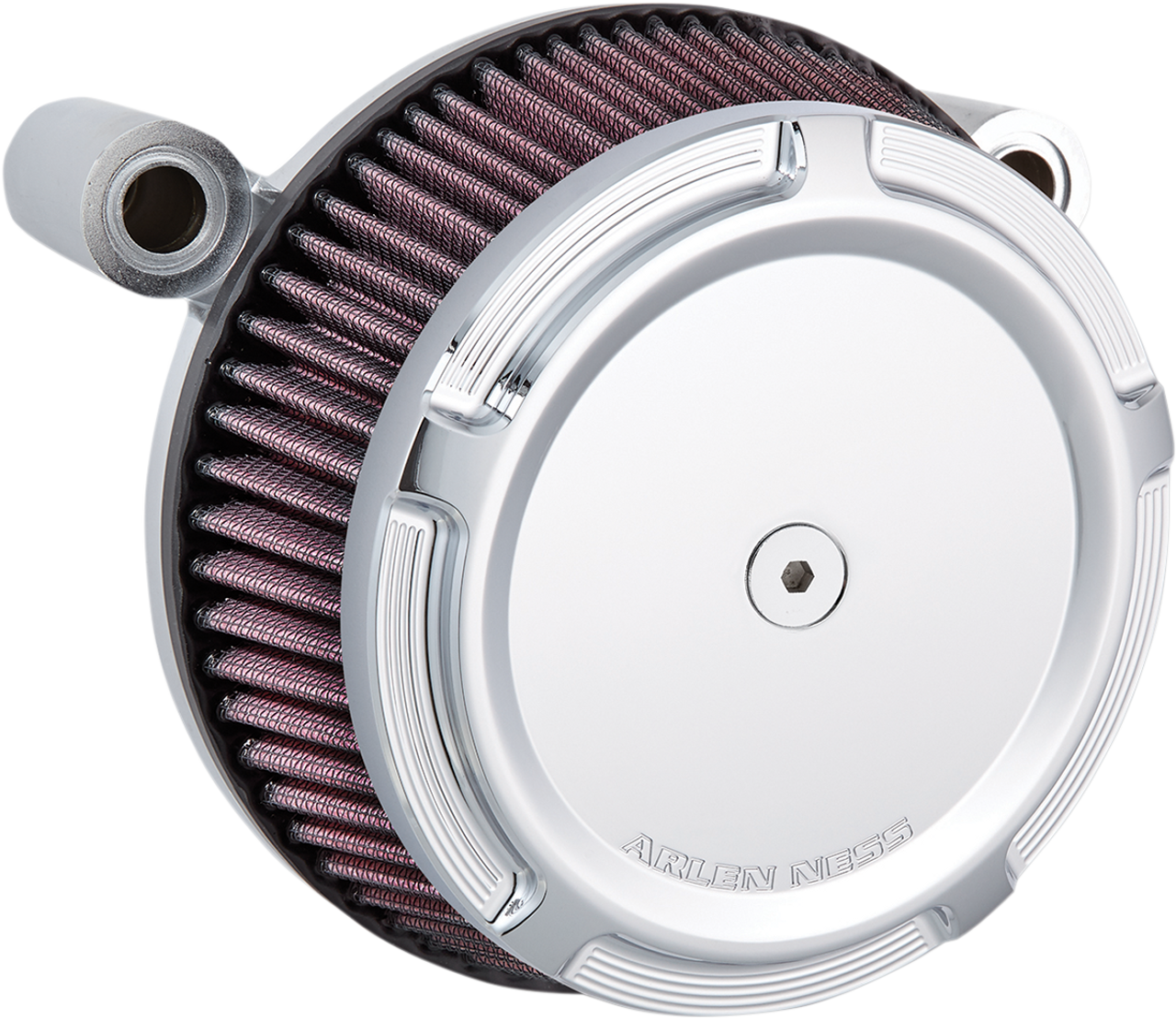 Beveled Synthetic Stage-1 Air Cleaner - Chrome - Twin Cam