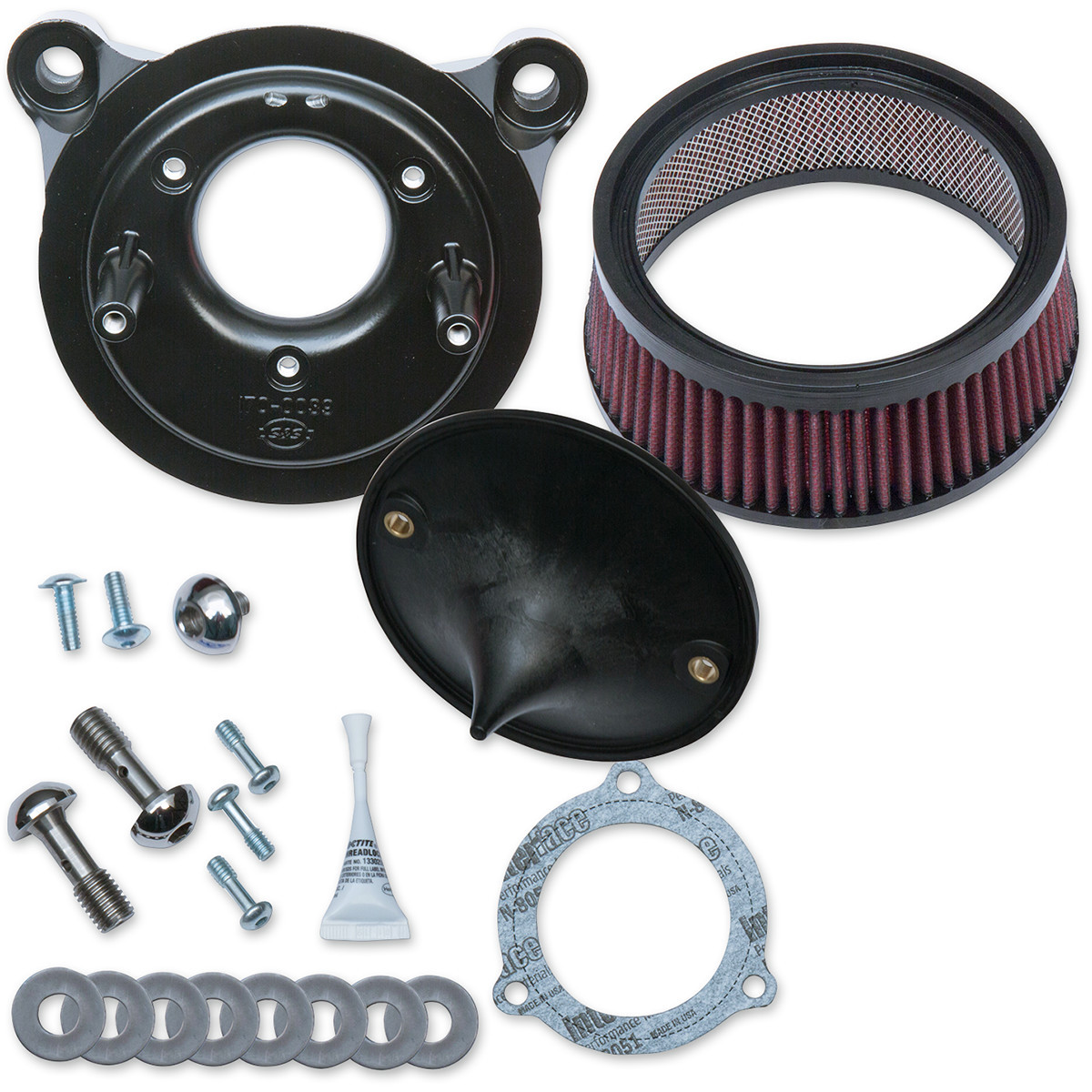 S&S Cycle #170-0301B - Super Stock™ Stealth Air Cleaner Kit - Black