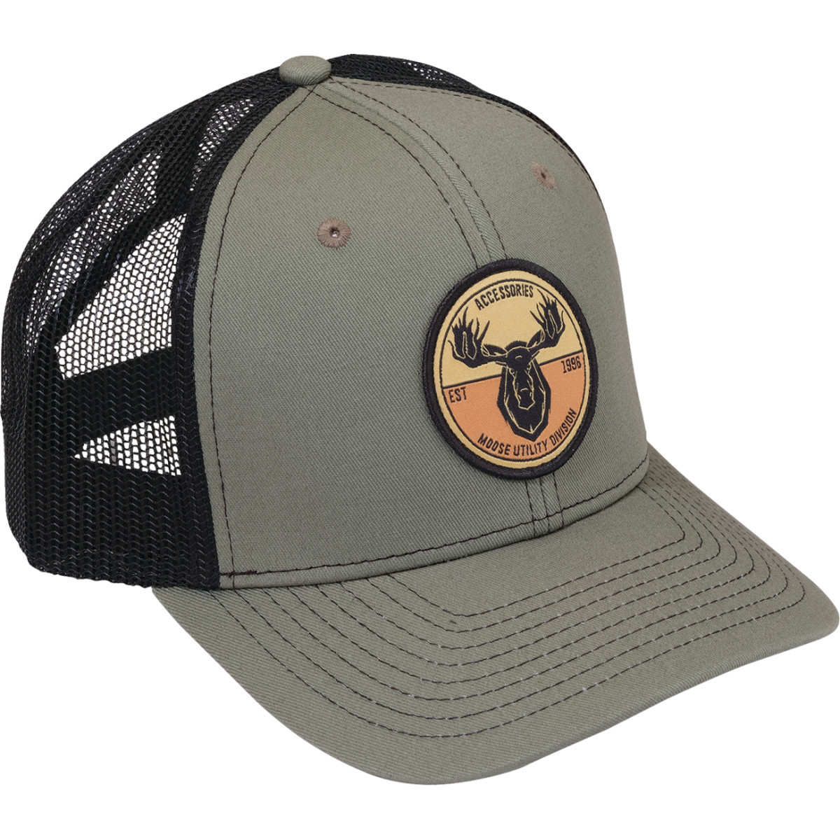 Moose Offroad - MUD Badge Hat - Olive/Black