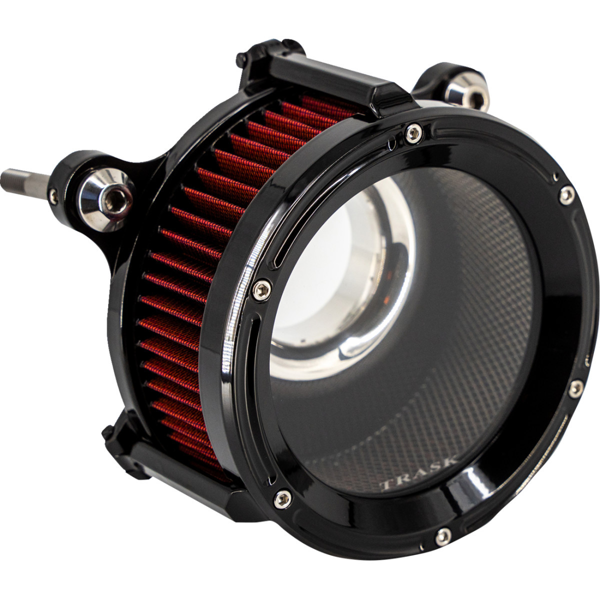 Trask #TM-1023GBK - Assault Charge High-Flow Air Cleaner - Gloss Black