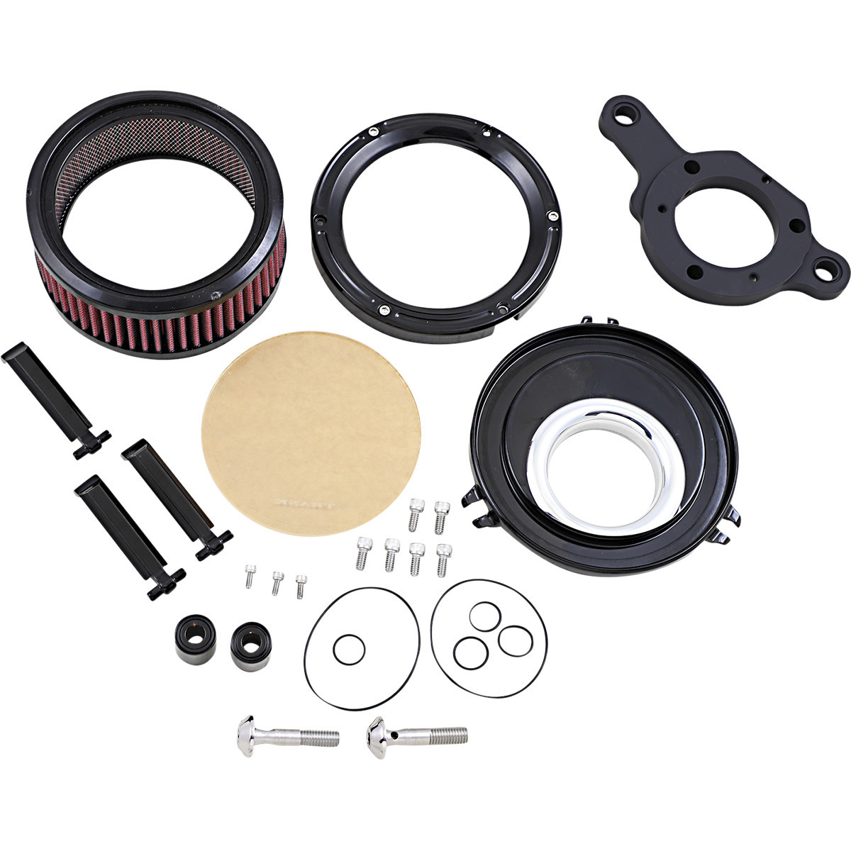 Trask #TM-1023GBK - Assault Charge High-Flow Air Cleaner - Gloss Black