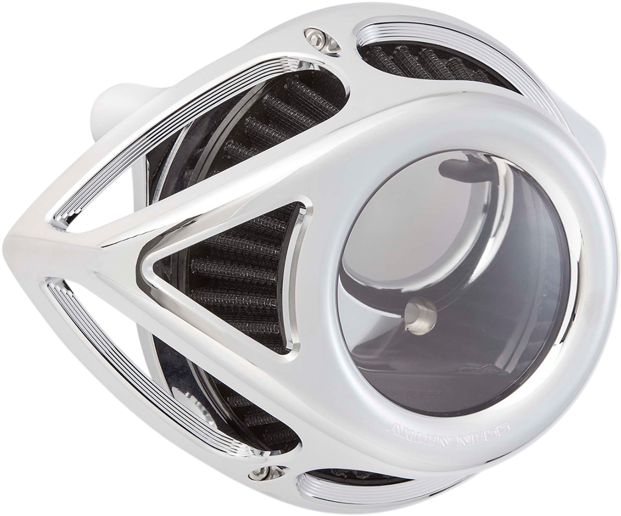 Clear Tear Air Cleaner - Chrome - Twin Cam