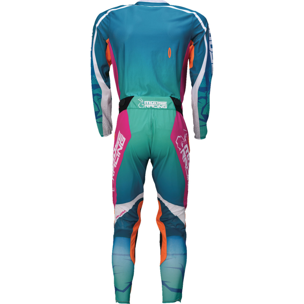 Moose Offroad - Sahara Jersey - Teal/Orange/Pink - 3XL
