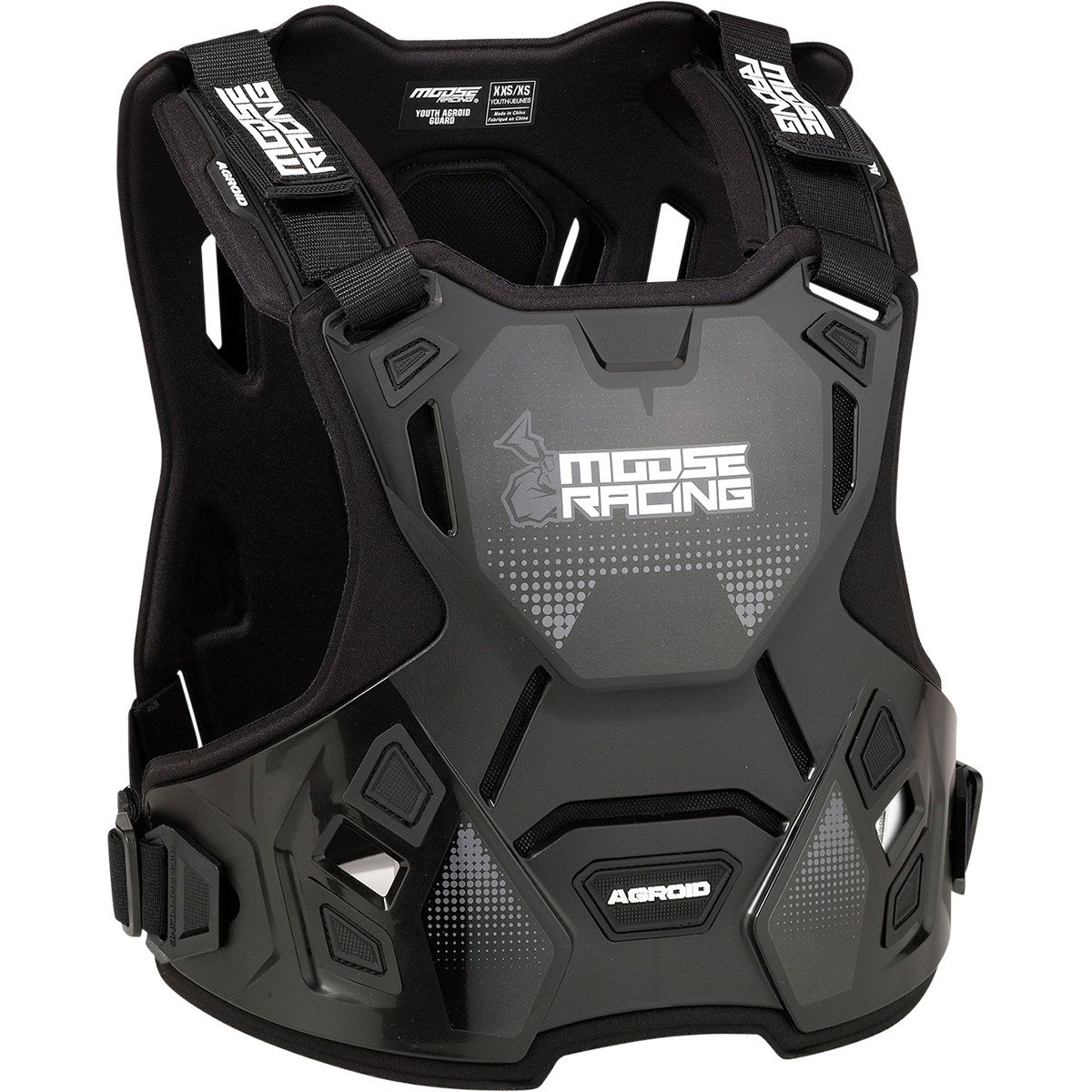 Moose Offroad - Youth Agroid™ Chest Guard - Black - 2XS/XS