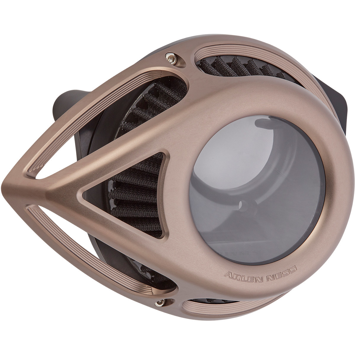 Arlen Ness #600-004 - Clear Tear Air Cleaner Kit - Titanium