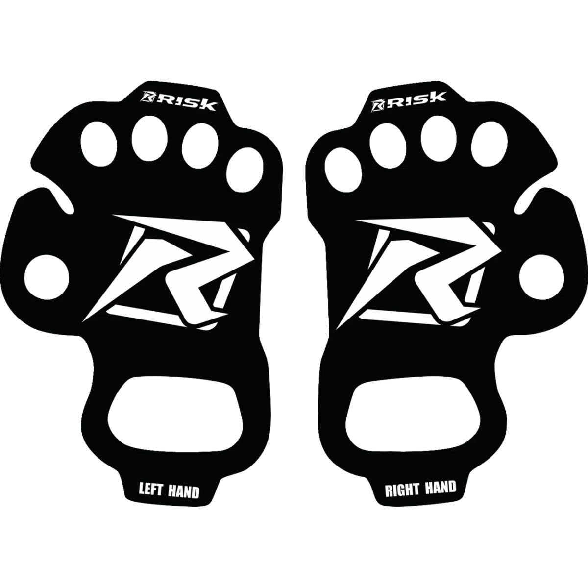 Risk Racing #12699 - Ultra Thin Palm Protectors - Black - XL