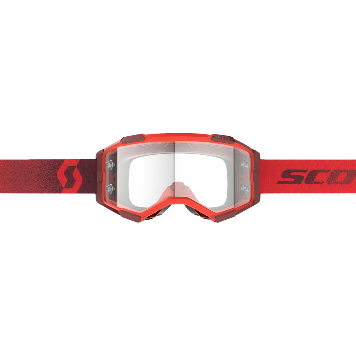 Scott #274514-0004113 - Fury Goggle - Red - Clear Works Lens