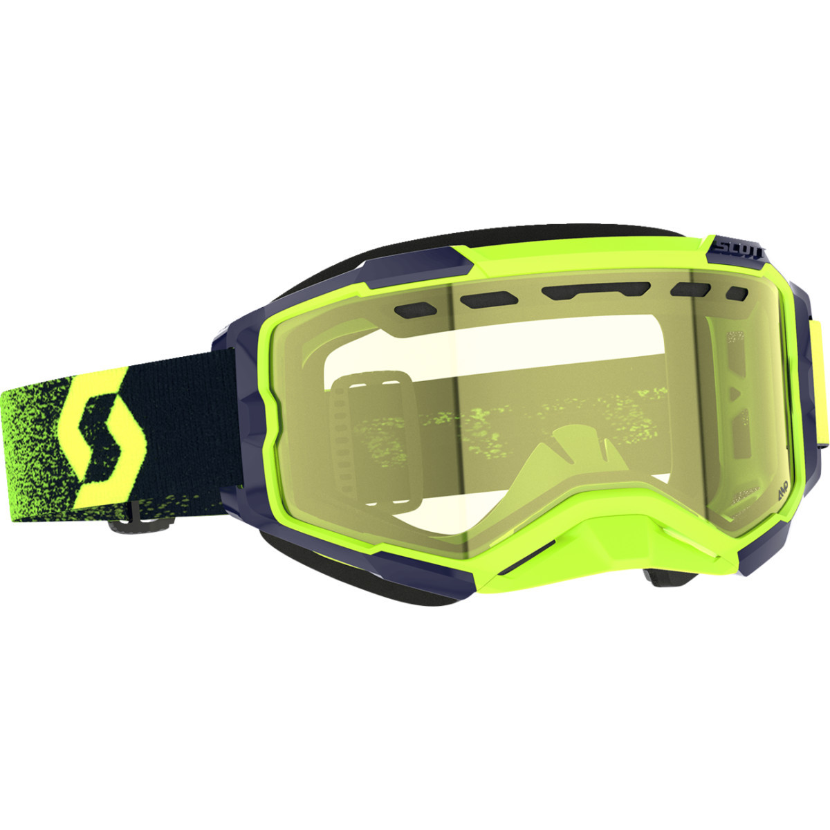 Scott #278605-5727029 - Fury Snow Cross Goggle - Neon Green/Neon Yellow - Yellow Lens