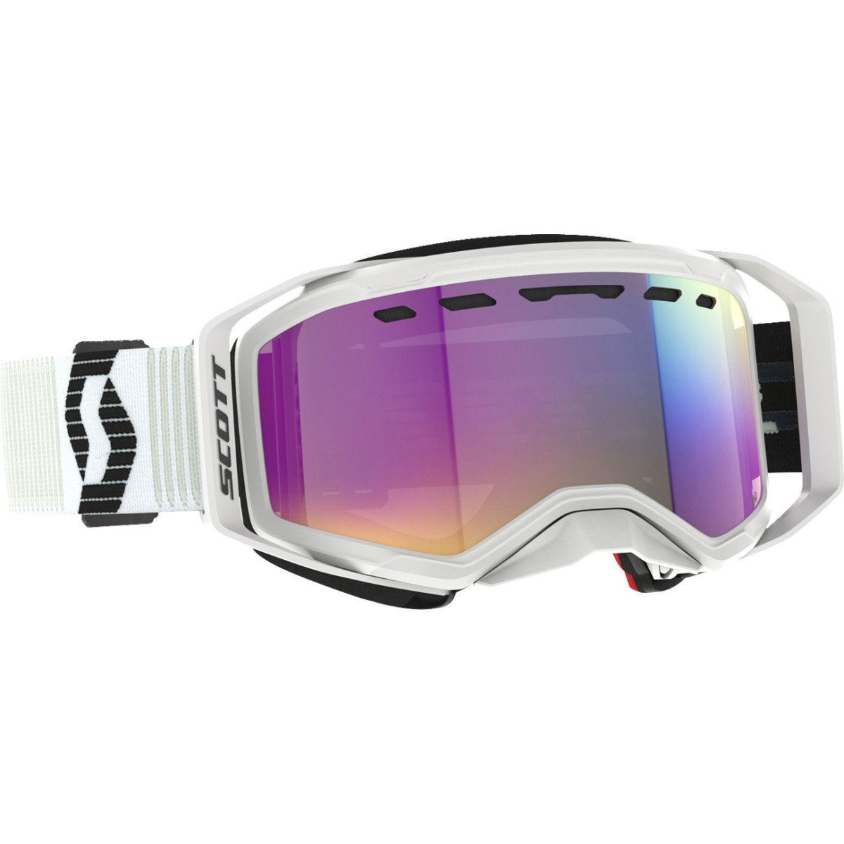 Scott #421503-1035315 - Prospect 2.0 SMB Goggle - White/Black - AMP Teal Chrome Lens
