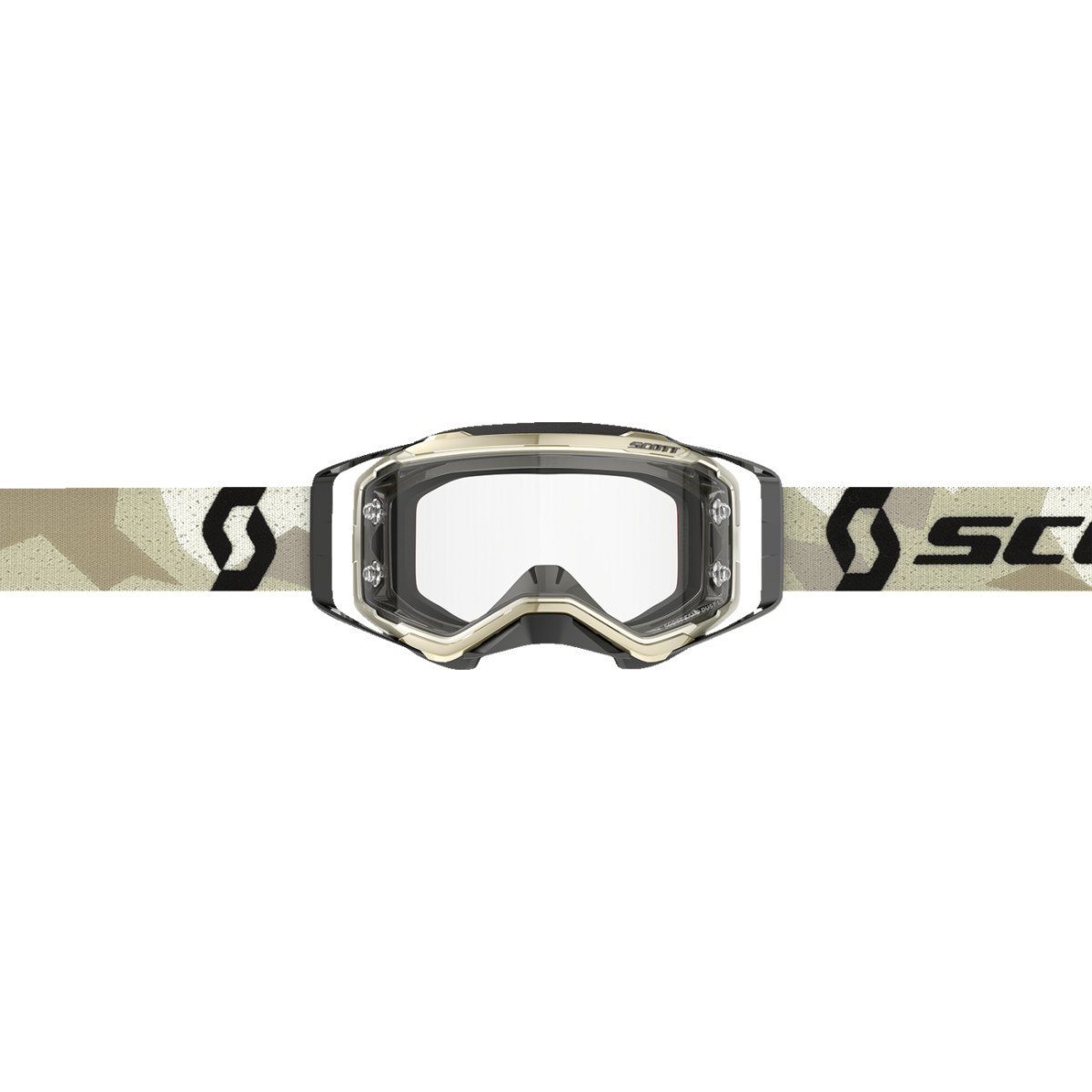 Scott #272826-7431327 - Prospect Sand Dust Goggle - Camo Beige/Black - Light Sensitive - Gray Works Lens