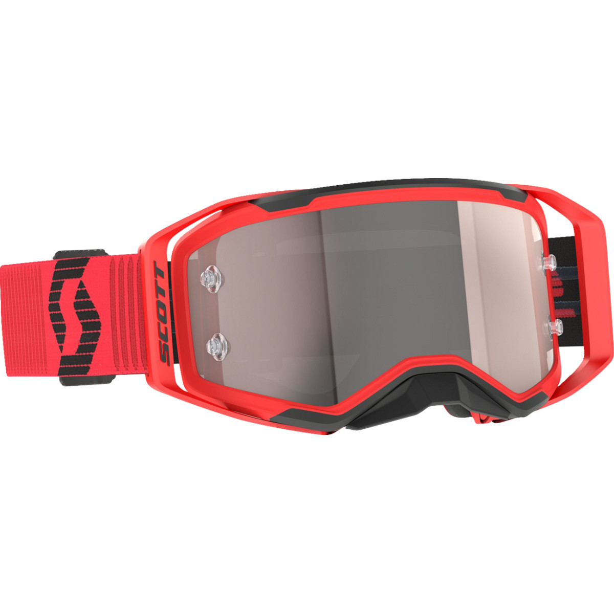 Scott #421471-1018269 - Prospect 2.0 Goggle - Red/Black - Silver Chrome Works Lens