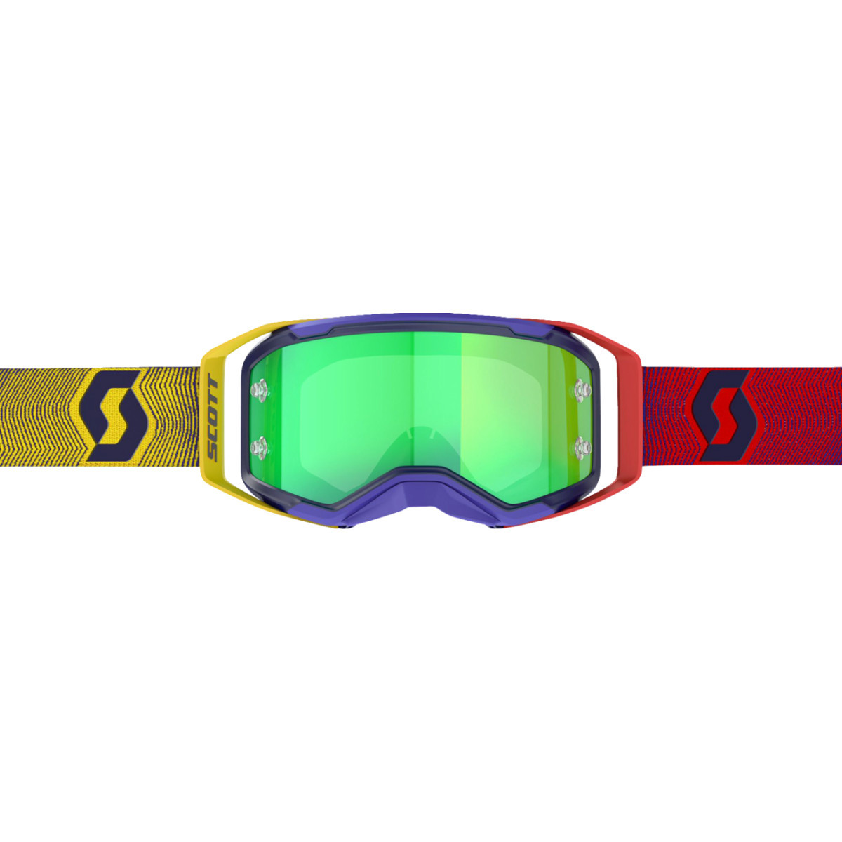 Scott #421471-1648279 - Prospect 2.0 Goggle - Red/Yellow - Green Chrome Works Lens