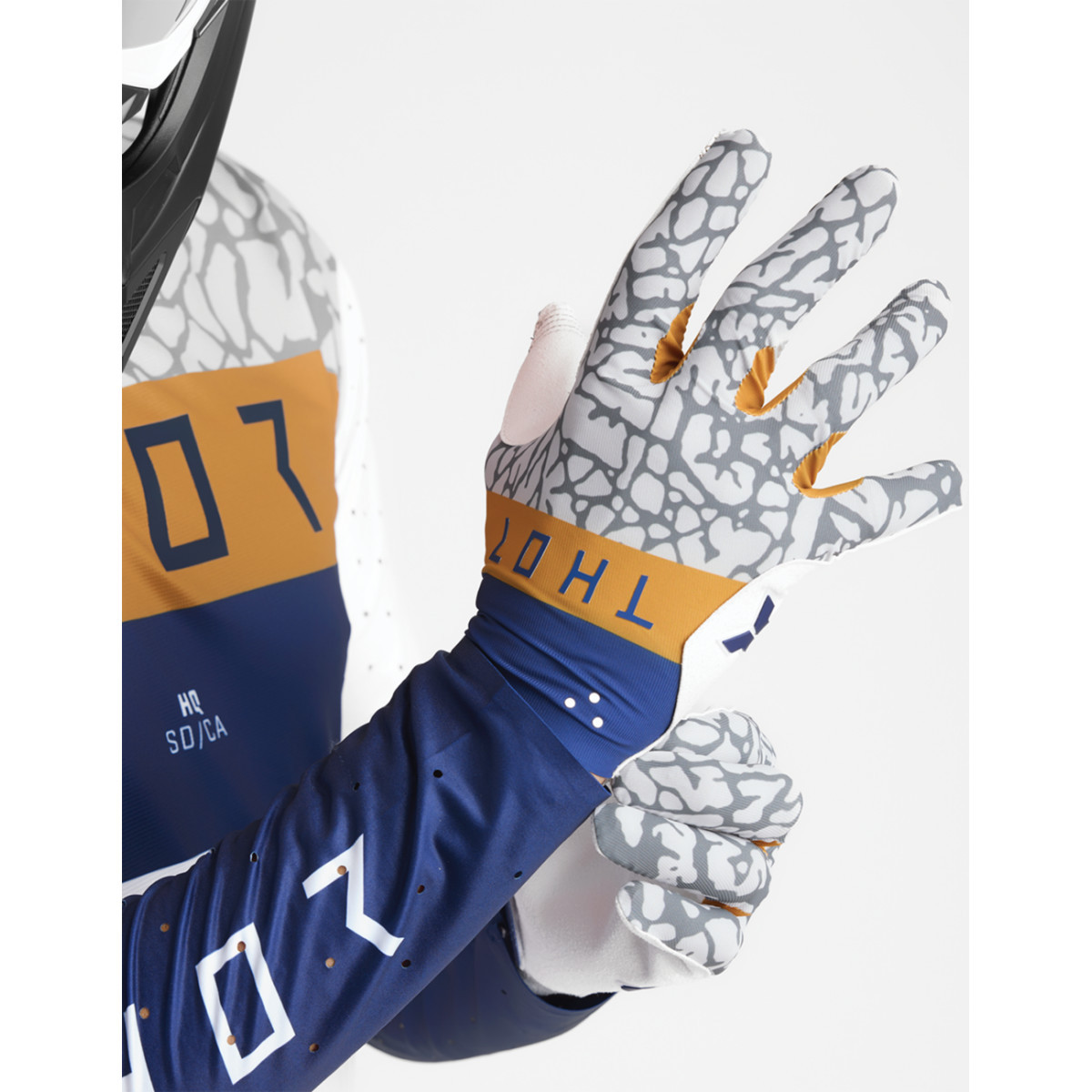 Thor - Sportmode Bravo Gloves - Navy/Copper - Medium