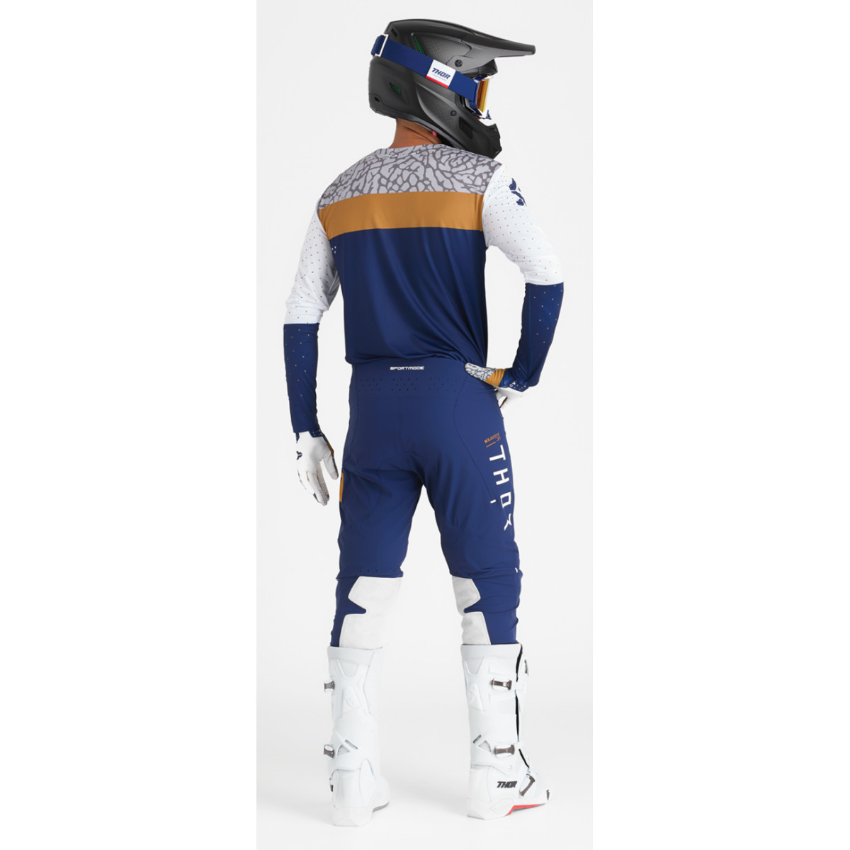 Thor - Sportmode Bravo Gloves - Navy/Copper - 2XL