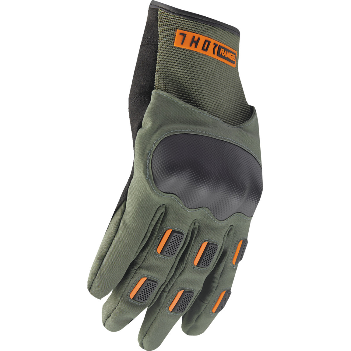 Thor - Range Gloves - Army/Orange - XS
