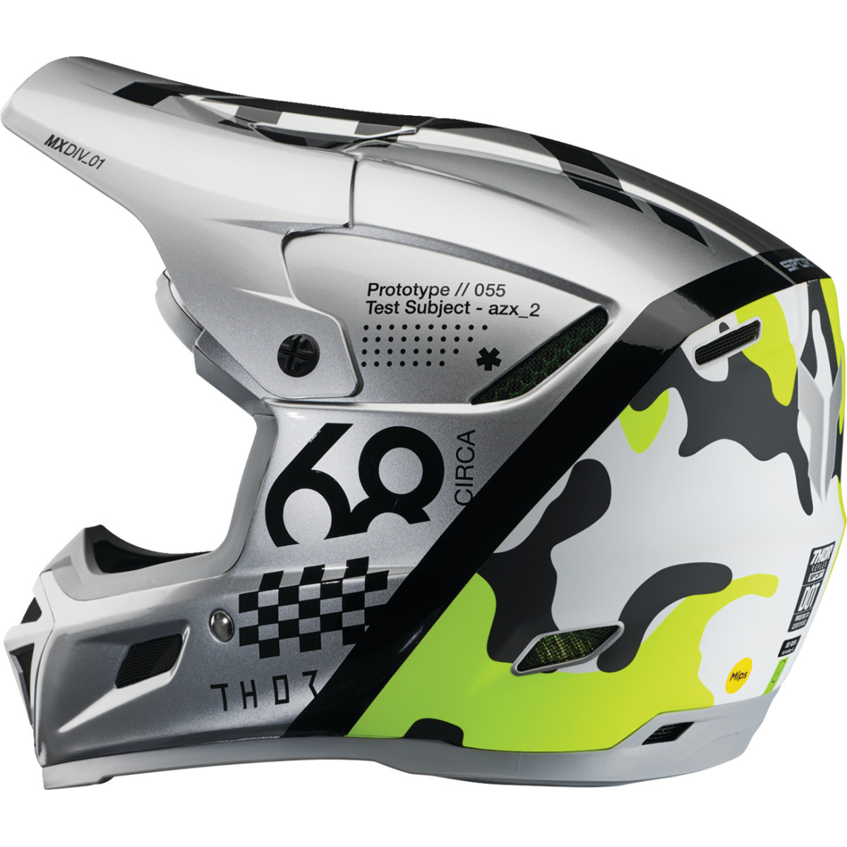 Thor - Reflex Sport Helmet - Riot - MIPS® - Gray/Acid - Medium