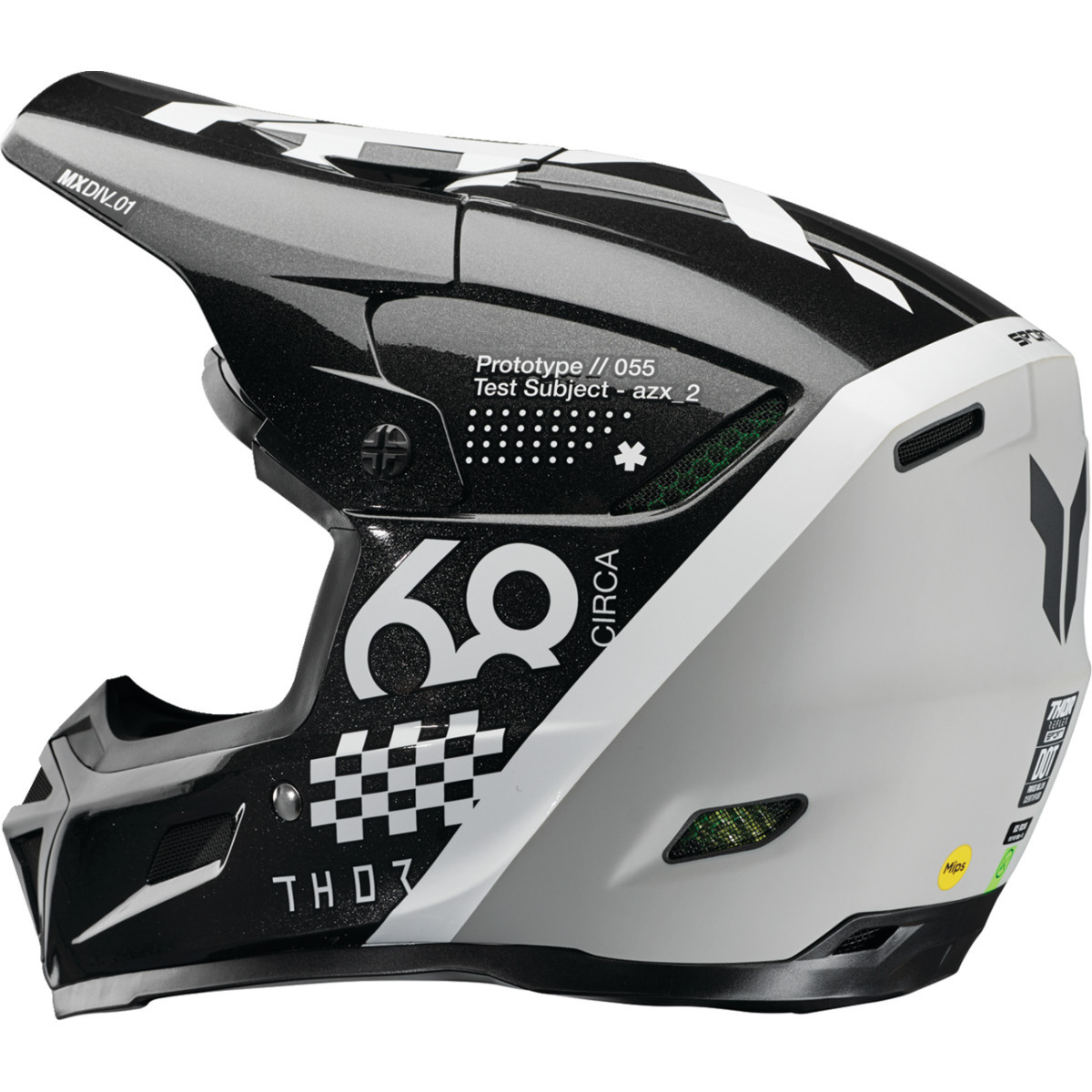 Thor - Reflex Sport Helmet - Riot - MIPS® - Black/White - XS