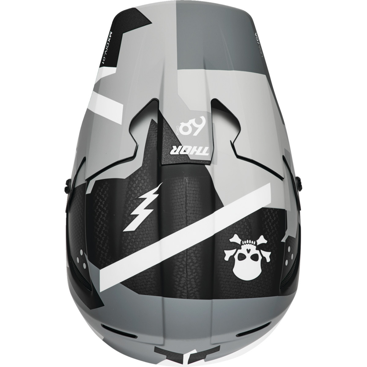 Thor - Reflex Sport Carbon Helmet - Brave - MIPS® - Gray/White - XS