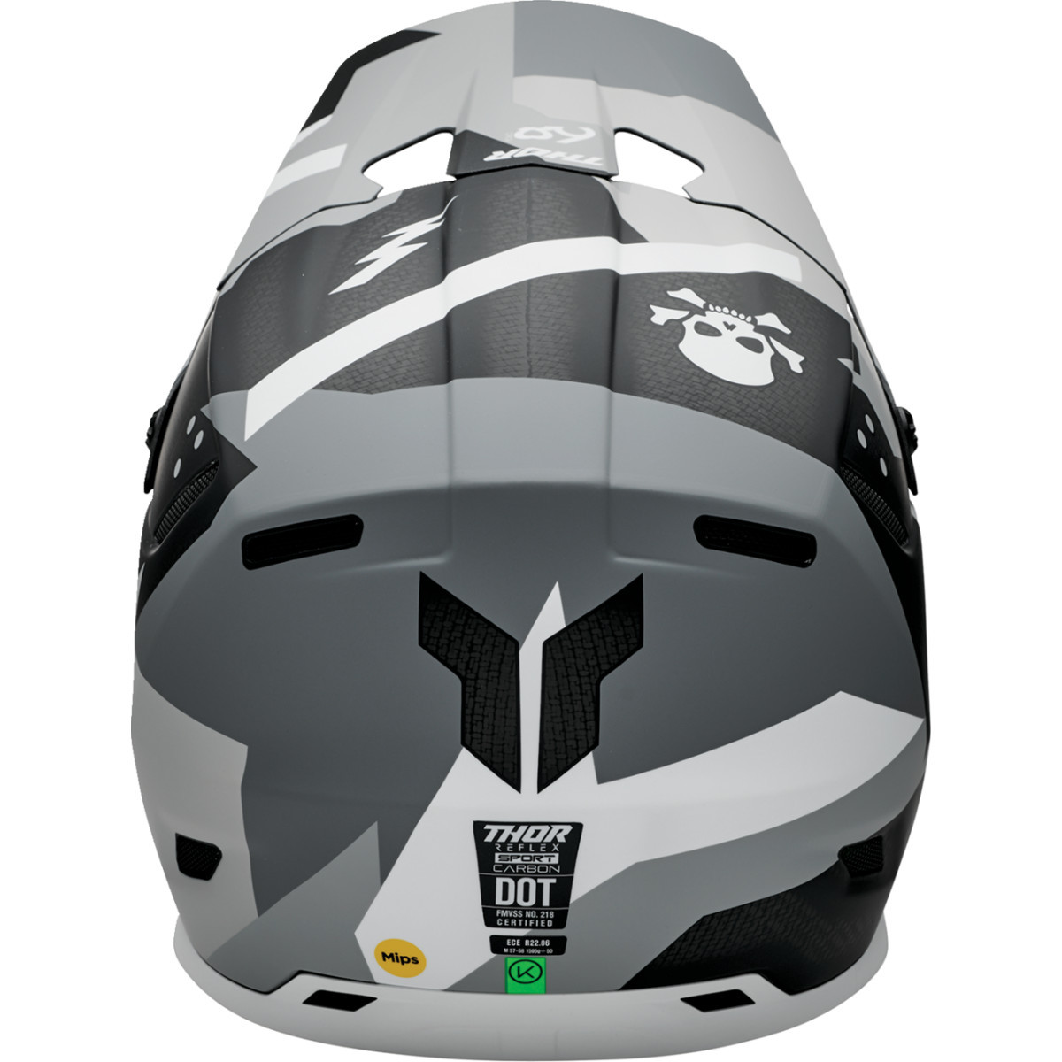 Thor - Reflex Sport Carbon Helmet - Brave - MIPS® - Gray/White - Large