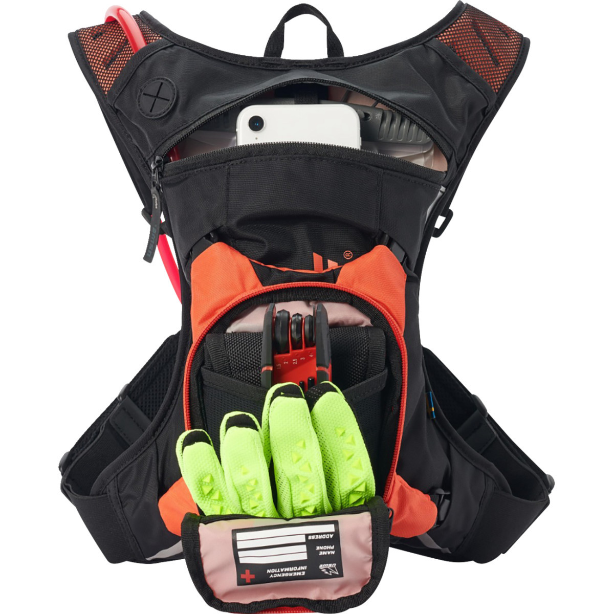 Uswe #5203090038 - Moto Hydration Pack - 3L - Factory Orange/Black