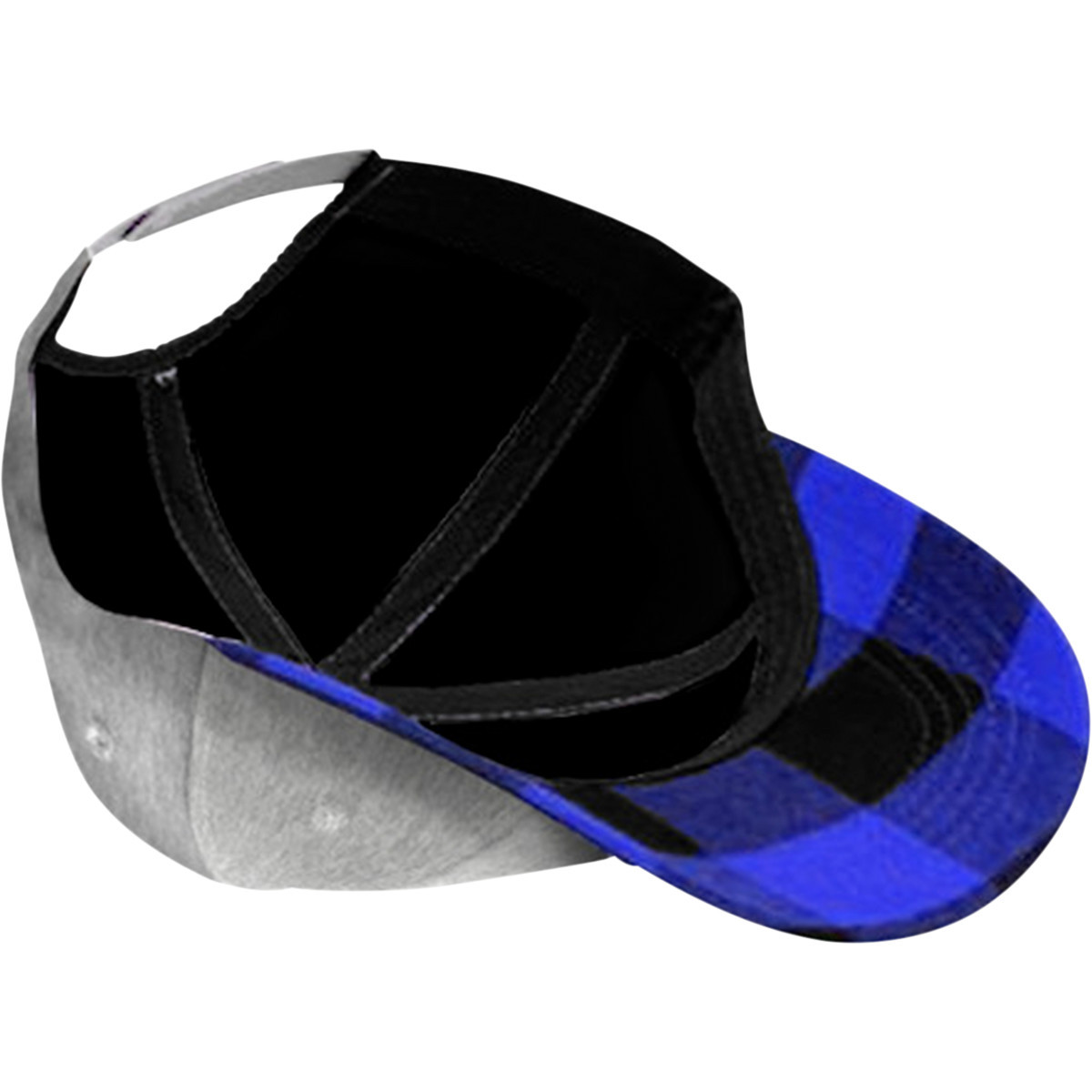Yamaha Apparel #NP21A-H2737 - Yamaha Flannel Hat - Heather Gray/Blue