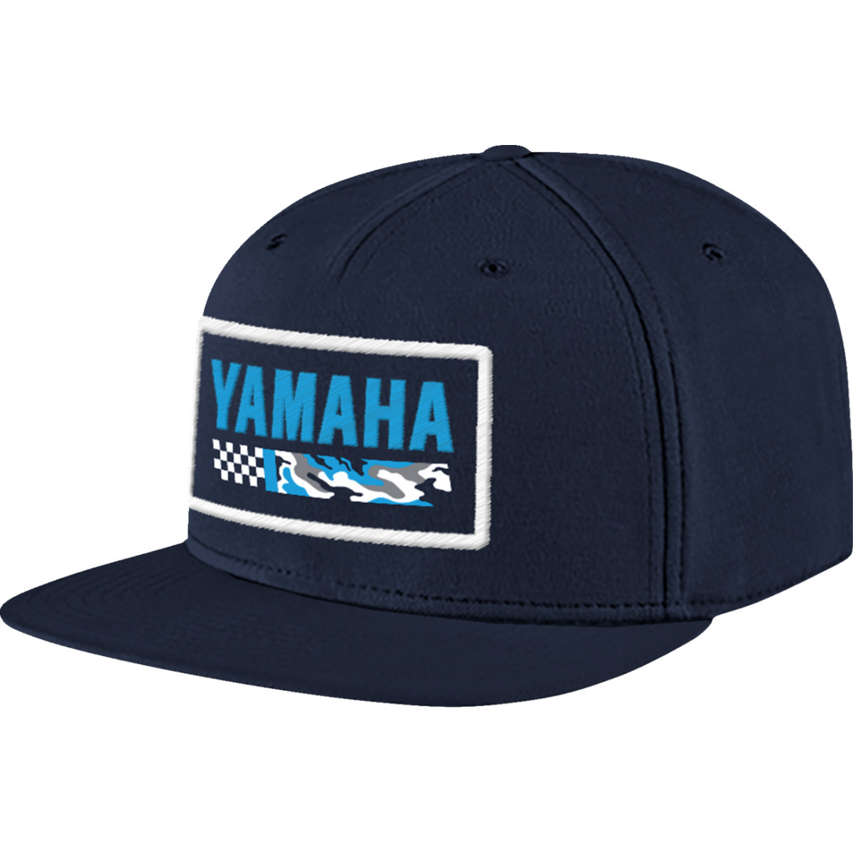 Yamaha Apparel #NP21A-H3239 - Yamaha Racing Hat - Flat Bill - Camo Blue
