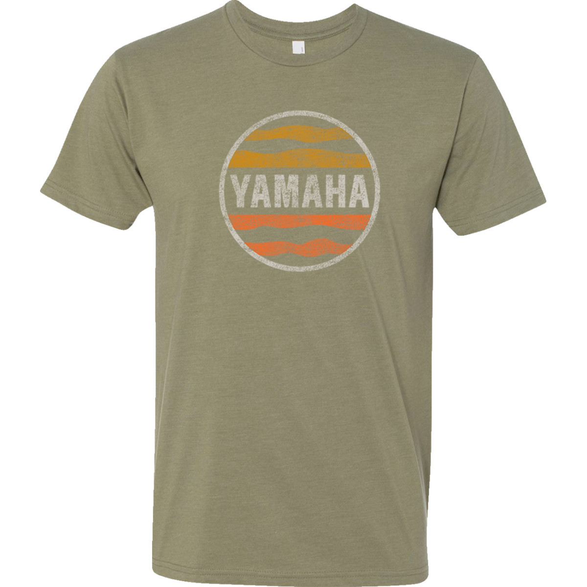 Yamaha Apparel #NP21S-M3128-S - Yamaha Sunset T-Shirt - Olive Green - Small