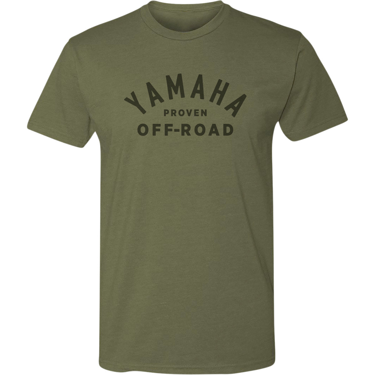 Yamaha Apparel #NP21S-M1800-S - Yamaha Proven Off-Road T-Shirt - Olive Green - Small