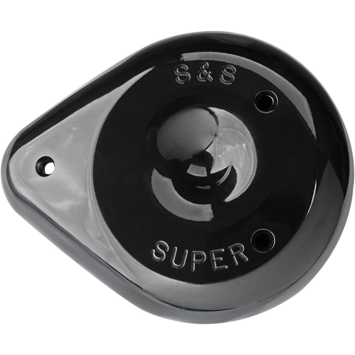S&S Cycle #170-0384A - Teardrop Air Cleaner Cover - Gloss Black