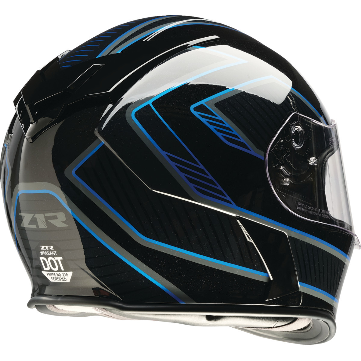 Z1R - Warrant Helmet - Amplify - Black/Blue - Medium