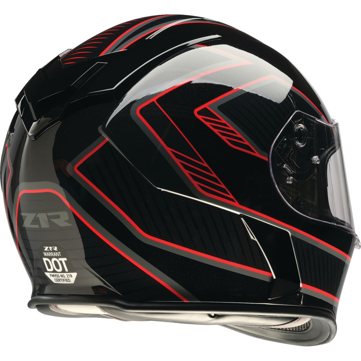 Z1R - Warrant Helmet - Amplify - Black/Red - Medium