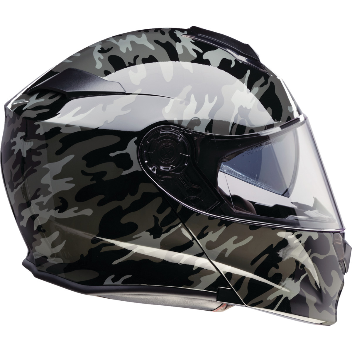 Z1R - Solaris 2.0 Modular Helmet - Camo - Black/Gray - Small